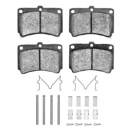 Dynamic Friction Co 3000 Semi-Metallic Brake Pads Hardware Kit, Low Dust, 100% Copper Free, 100% Asbestos-free, Front 1311-0466-01